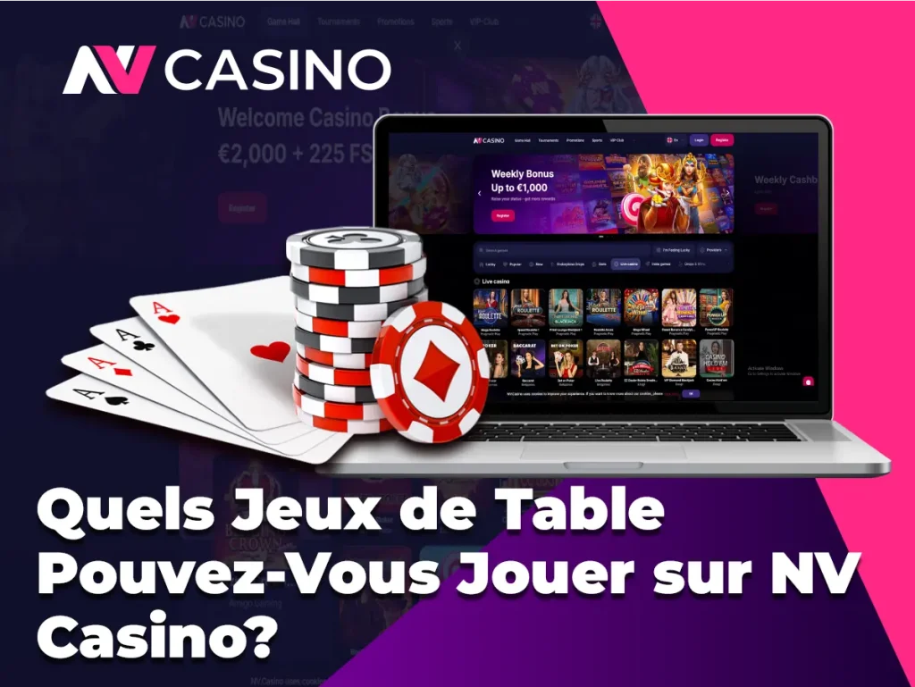 Quels Jeux de Table Pouvez-Vous Jouer sur NV Casino ?